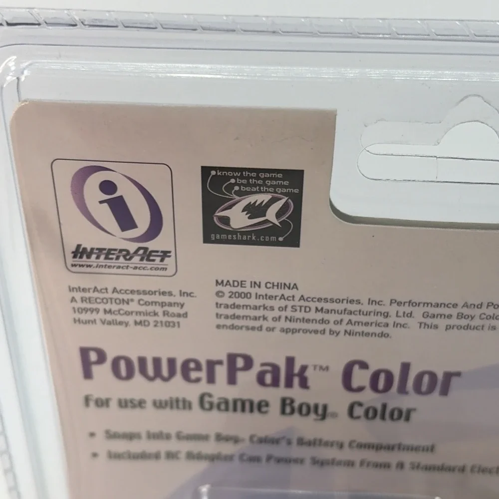 Game Boy PowerPak Color Performance accessory (2000) New Deadstock NOS Sealed